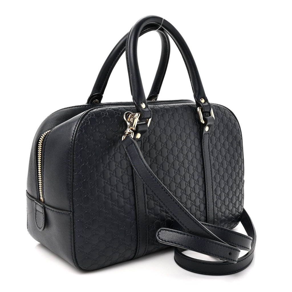 Microguccissima Medium Crossbody Bag Blue