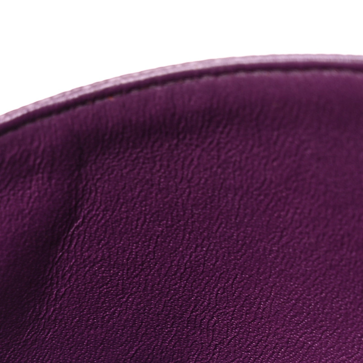 Caviar Quilted Medium Double Flap Purple