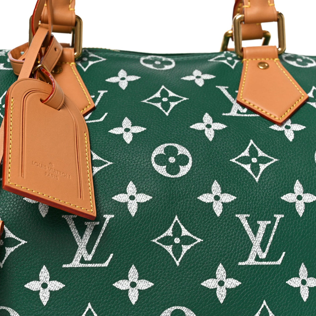 Calfskin Monogram Speedy P9 Bandouliere 40 Green