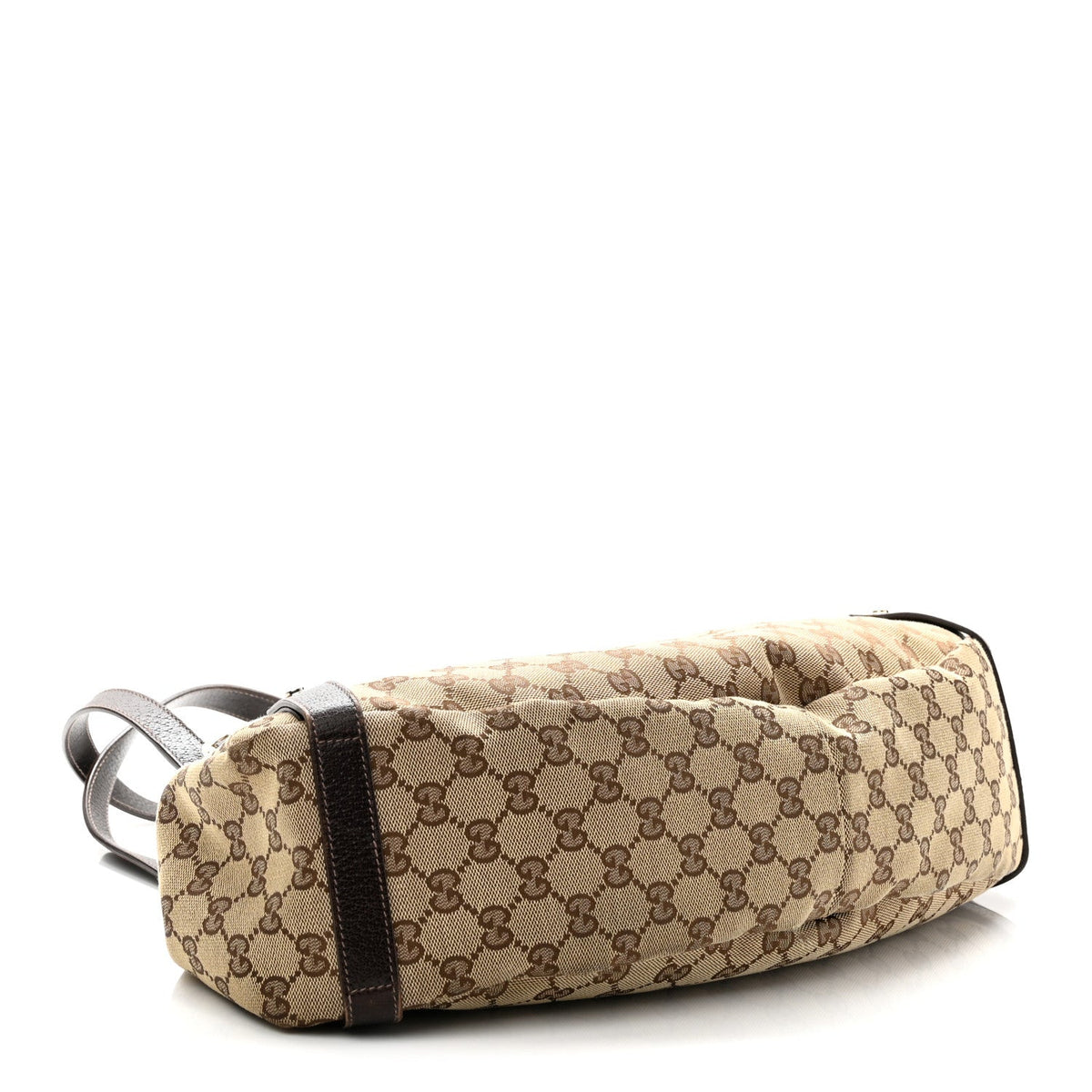 Monogram Medium Abbey Shoulder Bag Dark Brown