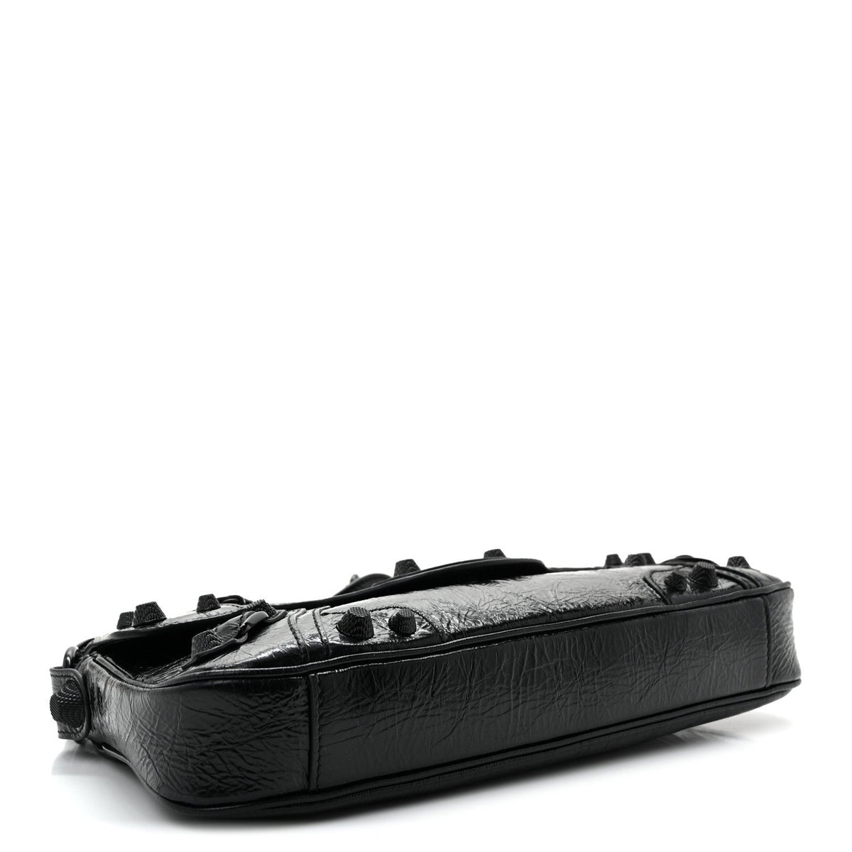 Agneau Arena Monochrome Small Le Cagole Sling Bag Black