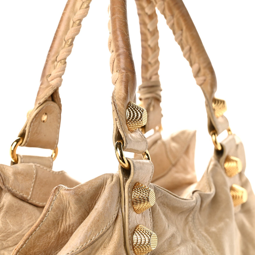 Agneau Giant 21 Gold Hardware Brief Praline