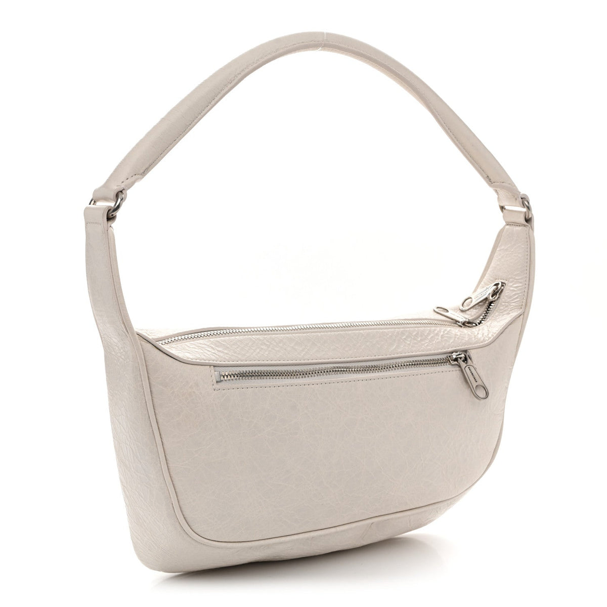 Arena Lambskin Raver Shoulder Bag Nacre