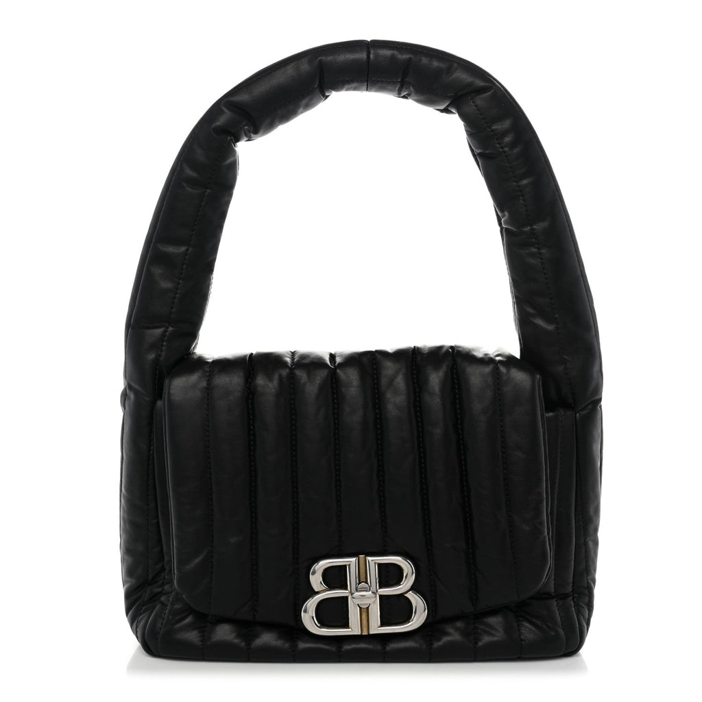 Thin Calfskin Small Monaco Sling Shoulder Bag Black