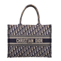 Oblique Medium Book Tote Blue Multicolor