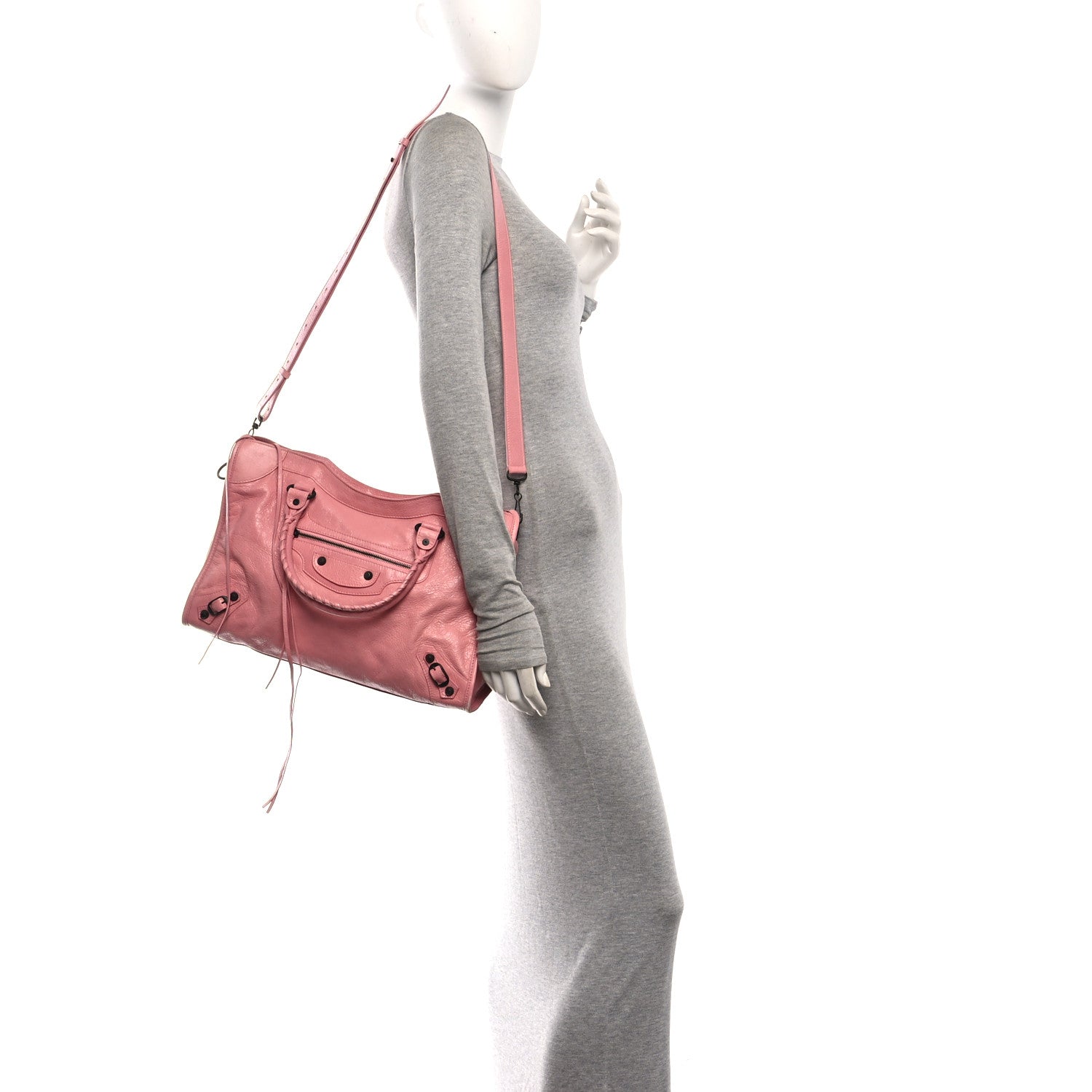 Agneau Arena Classic Hardware Medium Le City Vintage Pink