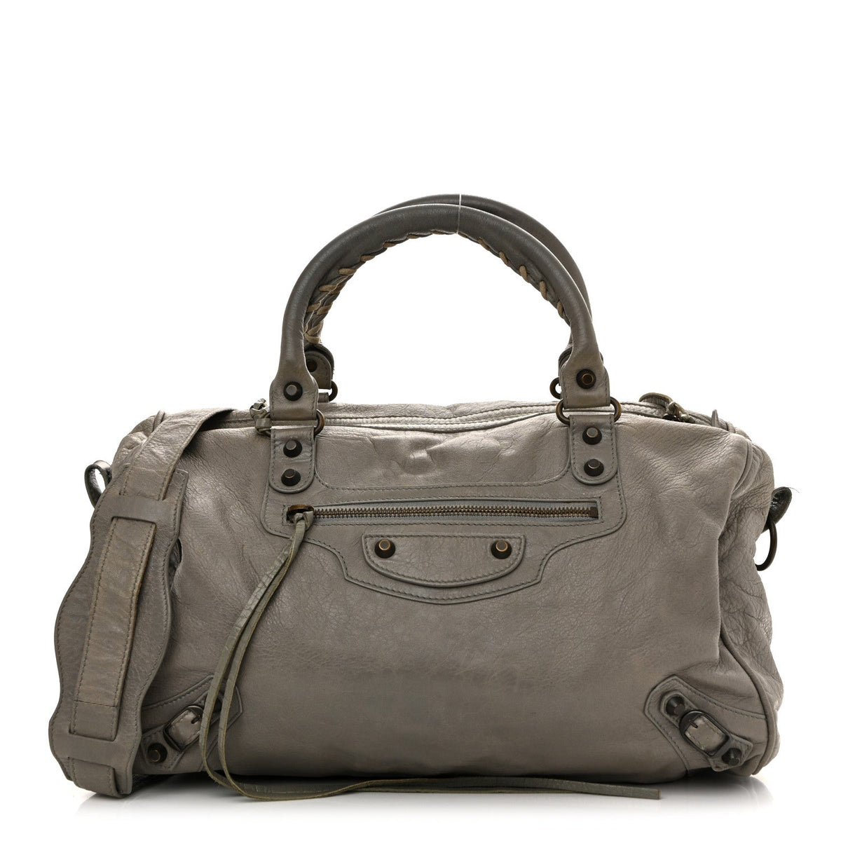 Agneau Classic Hardware Boston Gris Pyrite