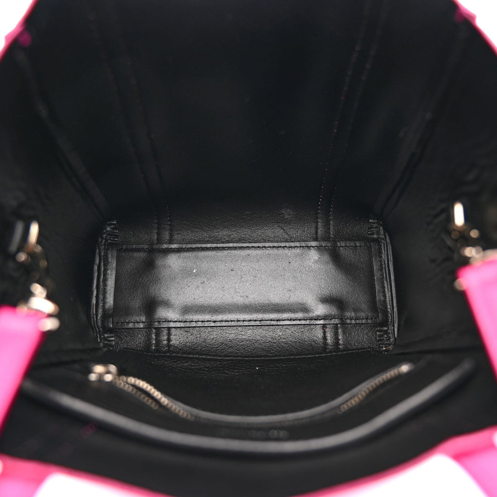 Calfskin XXS Everyday Tote Rose Magenta Black