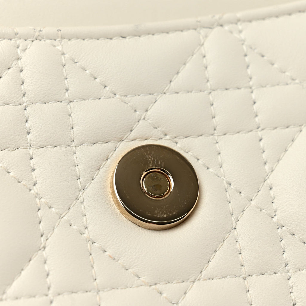 Lambskin Cannage Mini My Dior Bag Latte