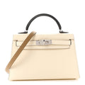 Epsom Mini Kelly Sellier 20 Nata Terre Bai Brun