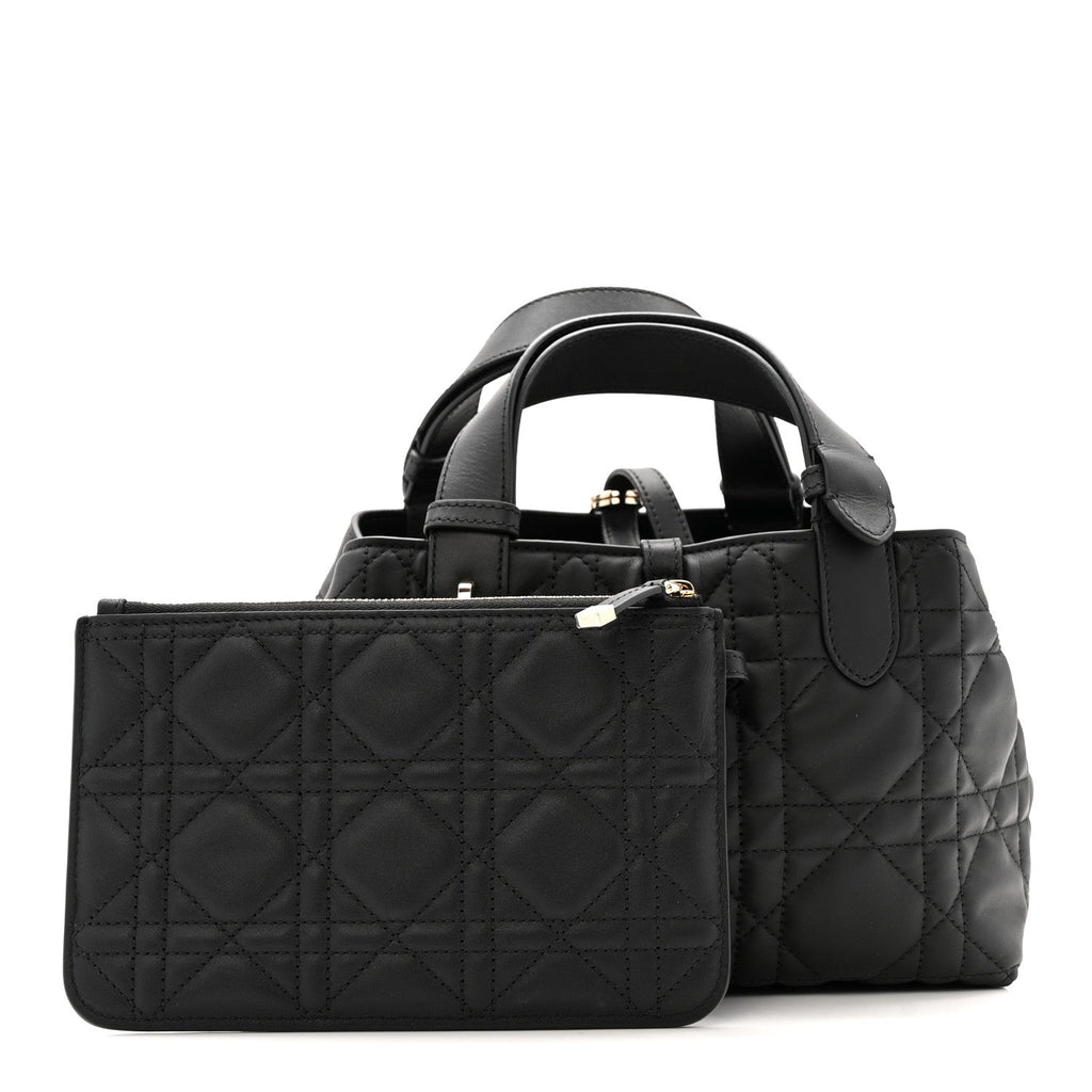 Calfskin Macrocannage Small Toujours  Black