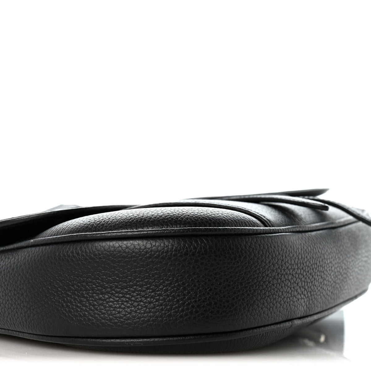 Grained Calfskin Kim Jones Saddle Bag Black