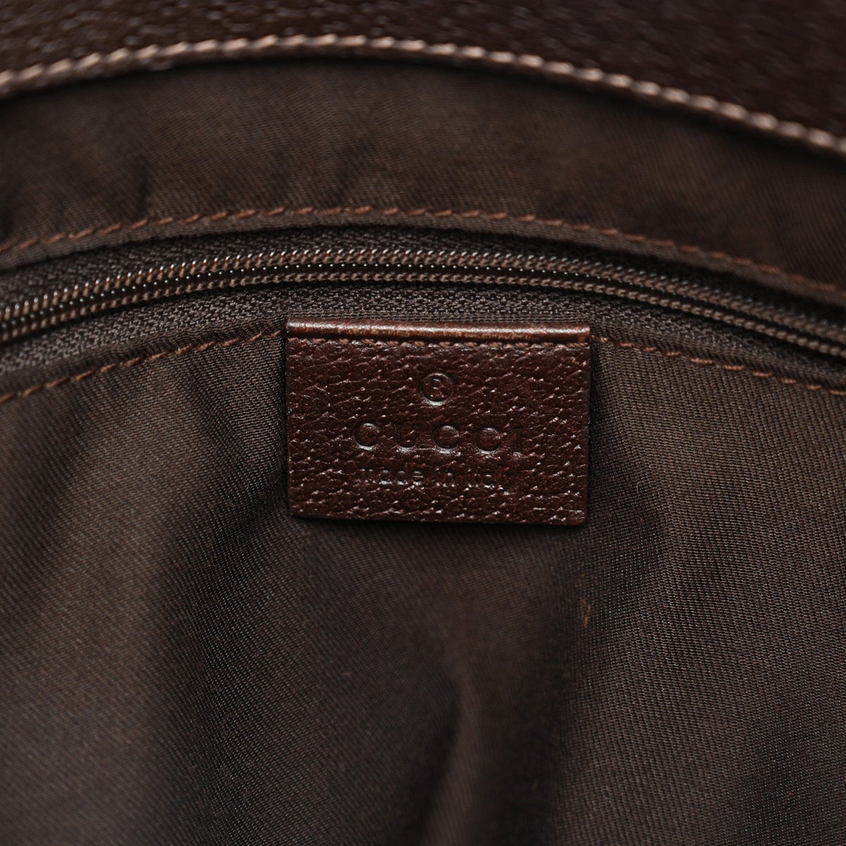 Monogram Medium Abbey Tote  Brown