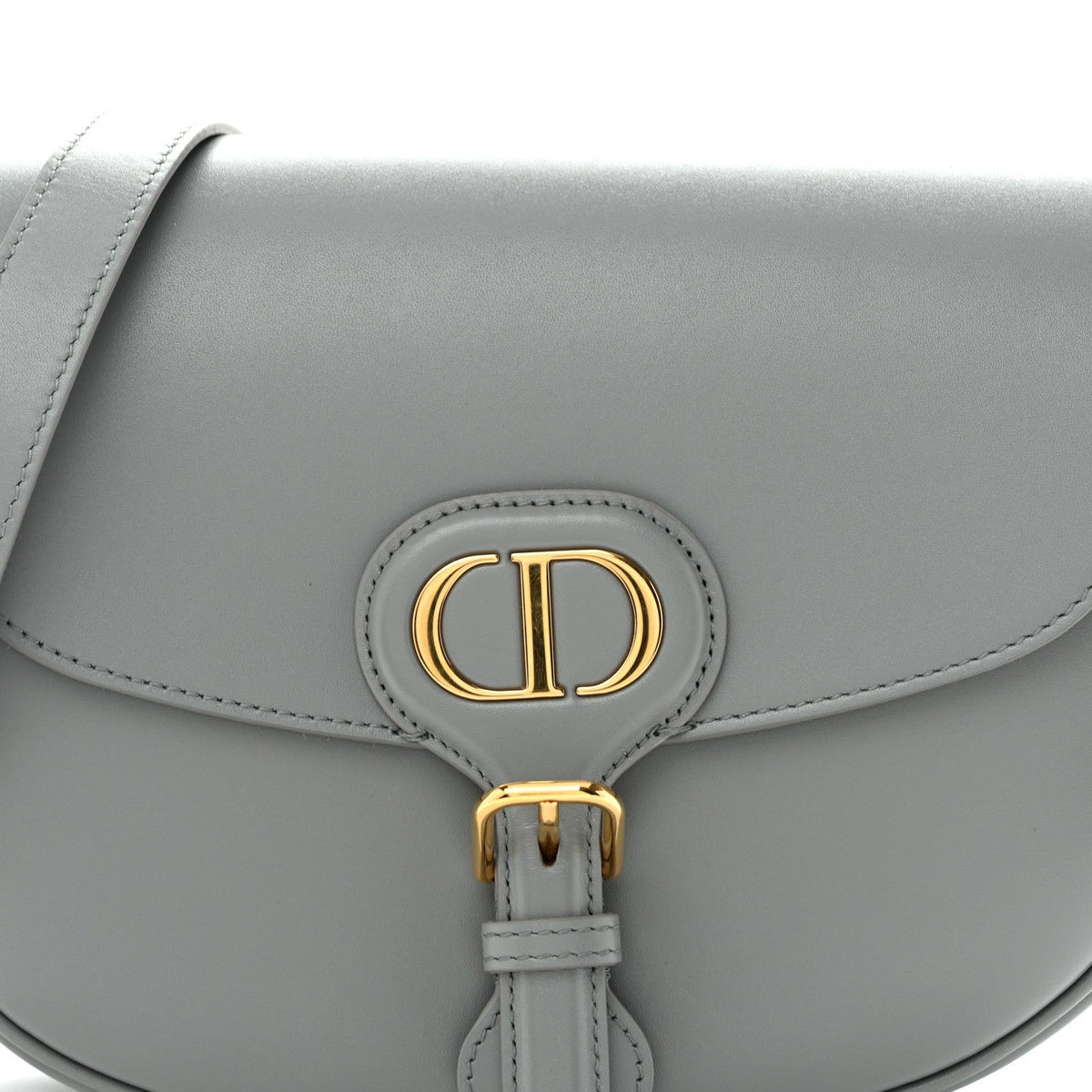 Box Calfskin Medium Bobby Flap Gray