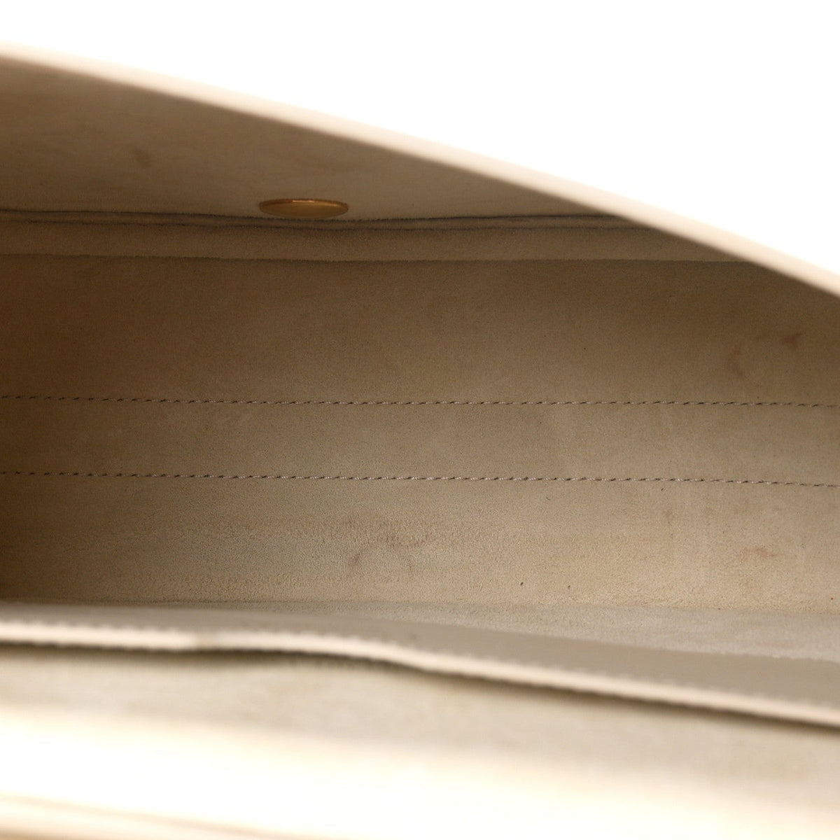 Box Calfskin Large Bobby Flap White