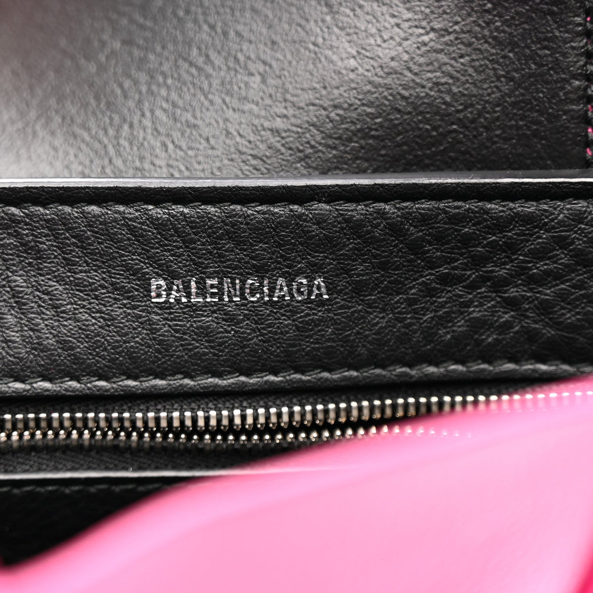 Calfskin XXS Everyday Tote Rose Magenta Black