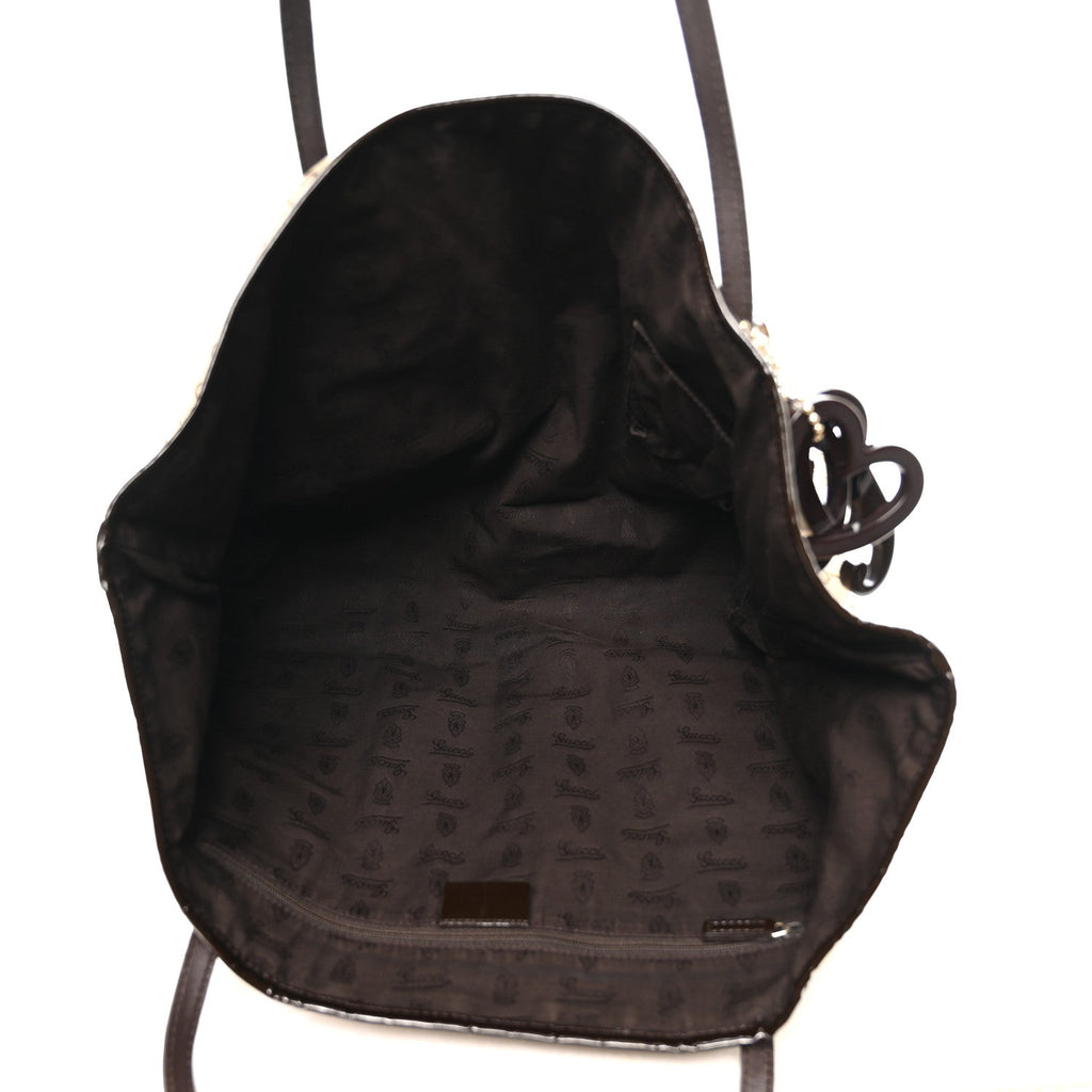 Monogram Web Large Jolie Tote Brown