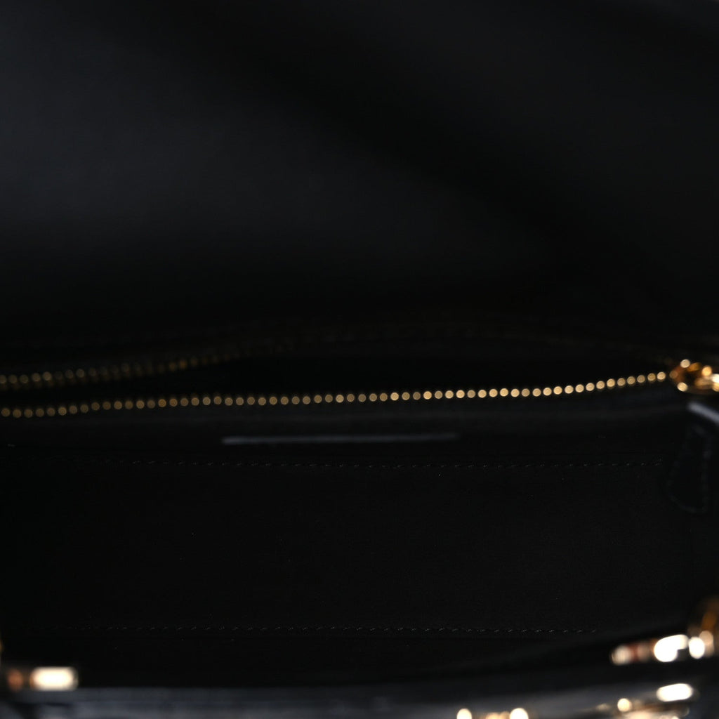 Lambskin Cannage Butterfly Studs Small Lady Dior Black