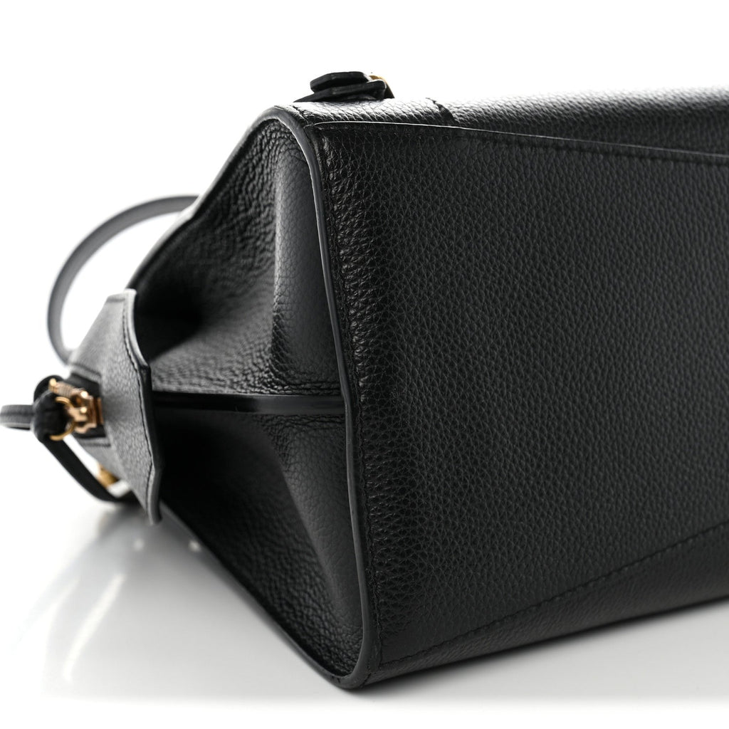 Grained Calfskin Neo Classic Gold Hardware S City Black