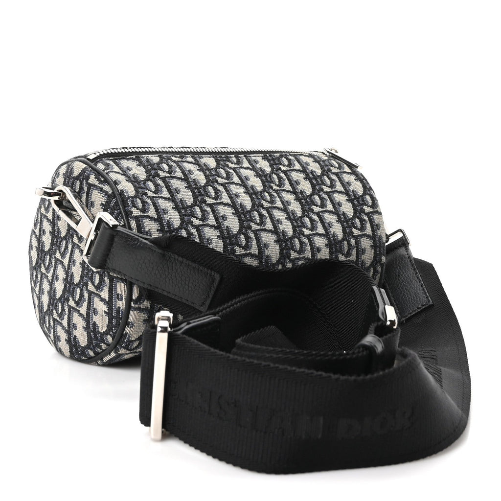 Oblique Roller Messenger Bag Blue