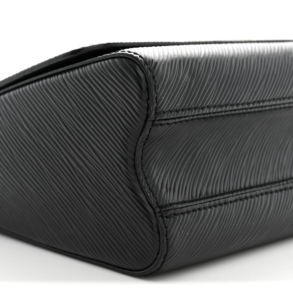 Epi Tortoiseshell Twist Shoulder Bag MM Black