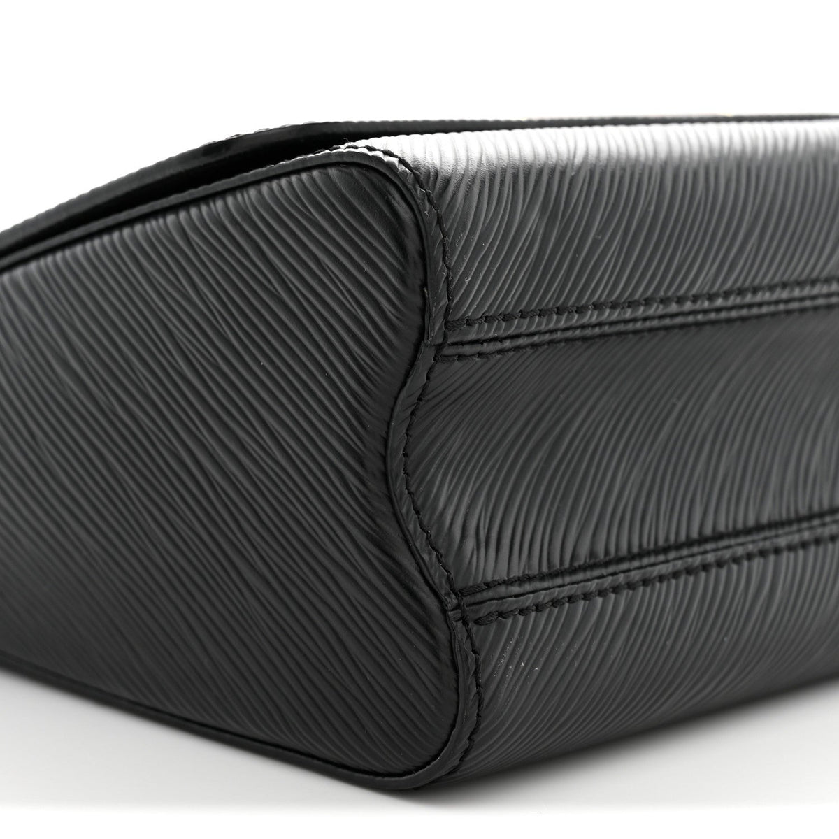 Epi Tortoiseshell Twist Shoulder Bag MM Black