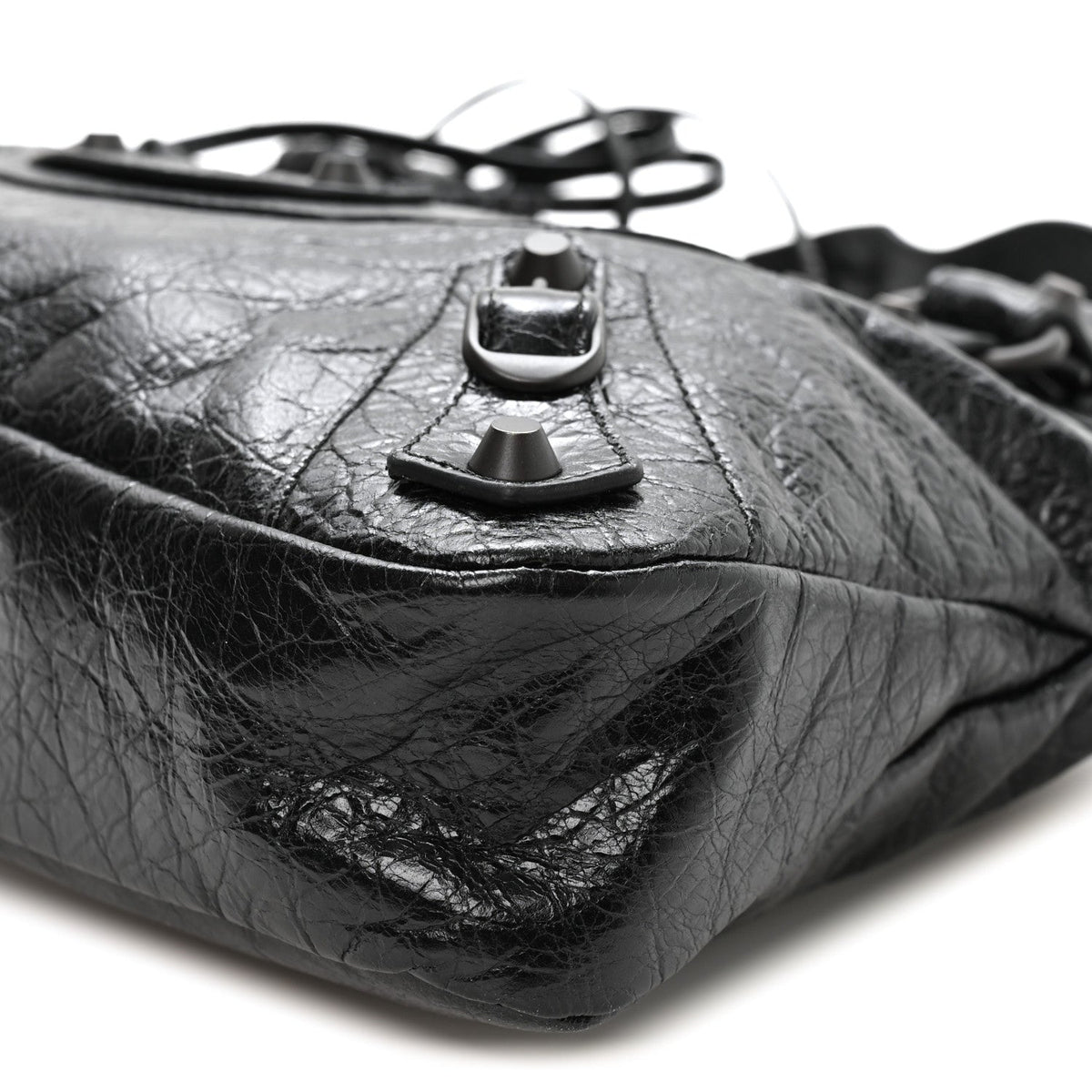 Agneau Arena Classic Hardware Le City First Bag Black