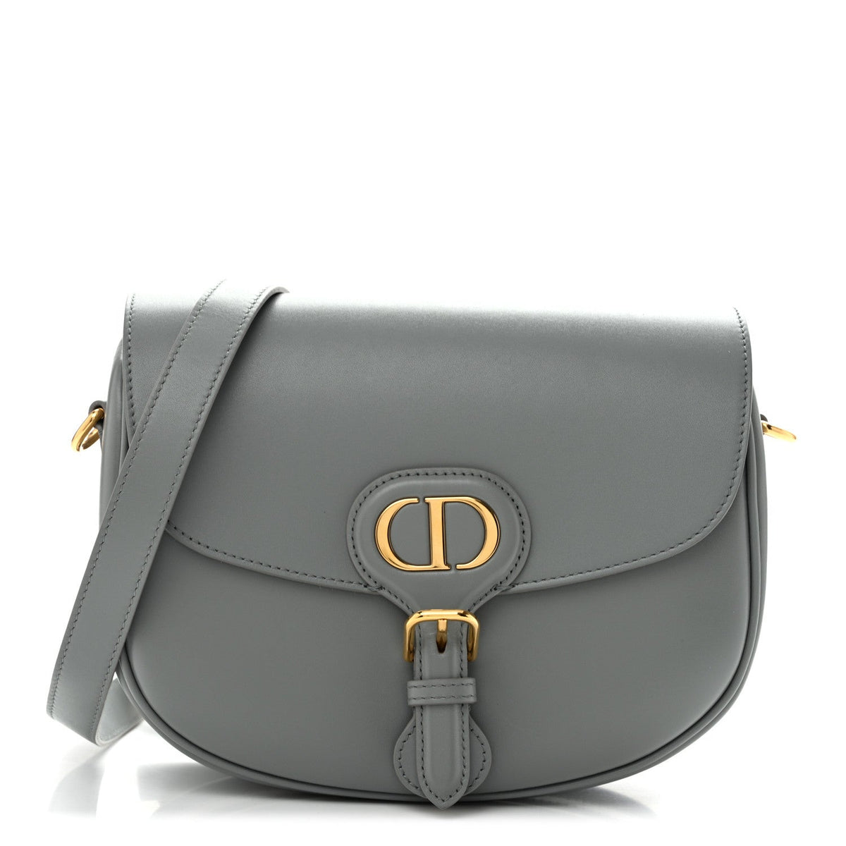 Box Calfskin Medium Bobby Flap Gray