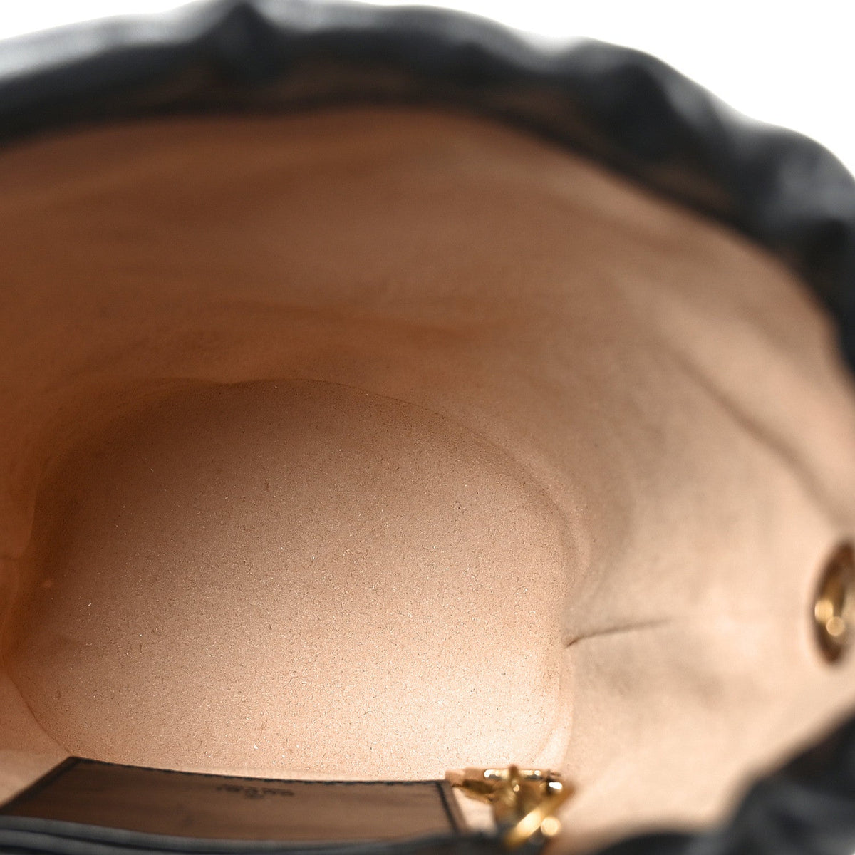 Calfskin Matelasse Mini GG Marmont 2.0 Bucket Bag Black