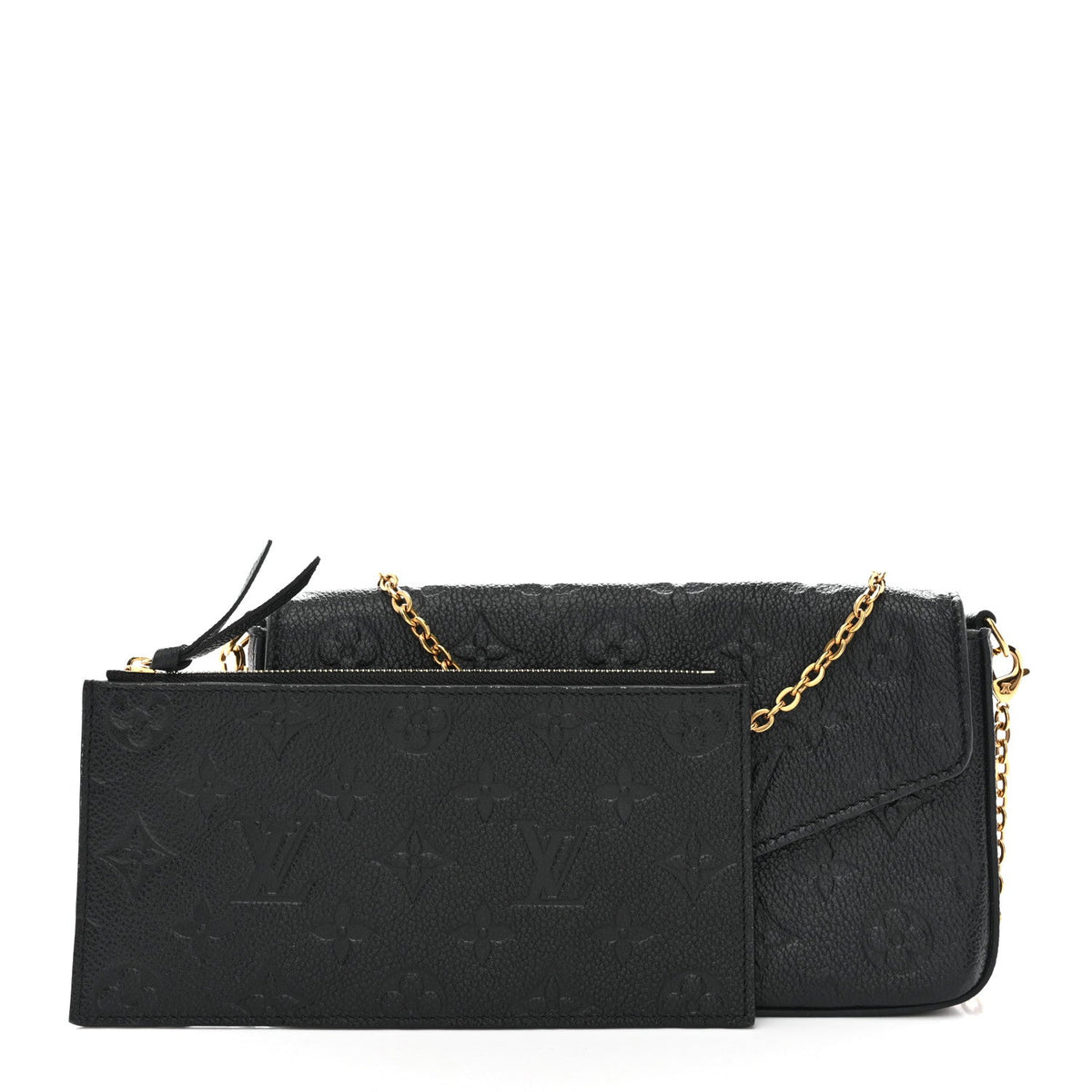Empreinte Pochette Felicie Chain Wallet Black