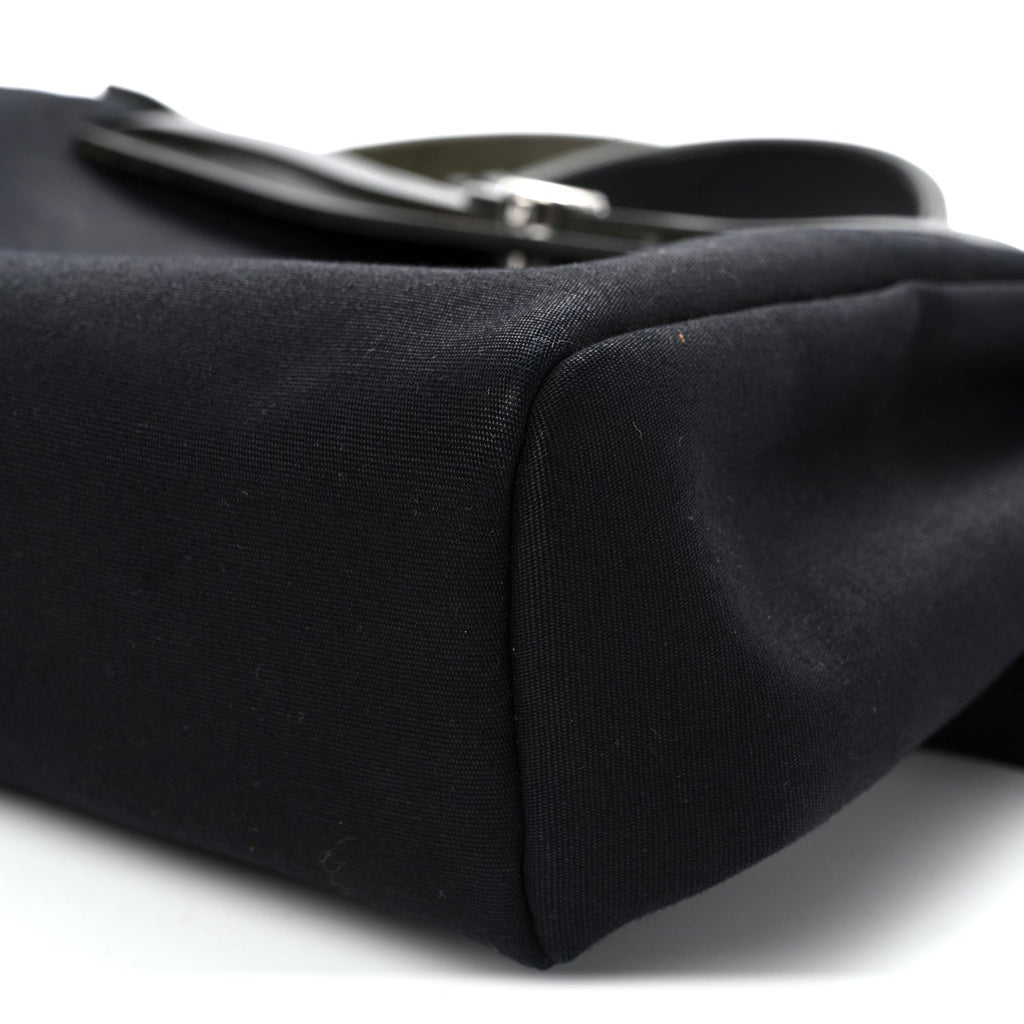 Toile Vache Calfskin Herbag 30 PM Backpack Black