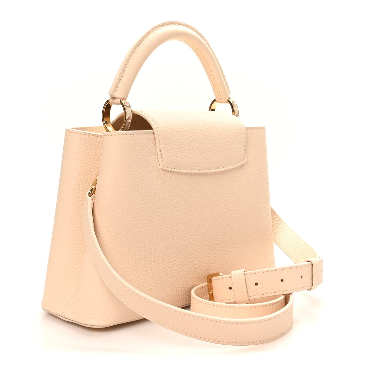 Taurillon Bloom Capucines BB Powder Beige