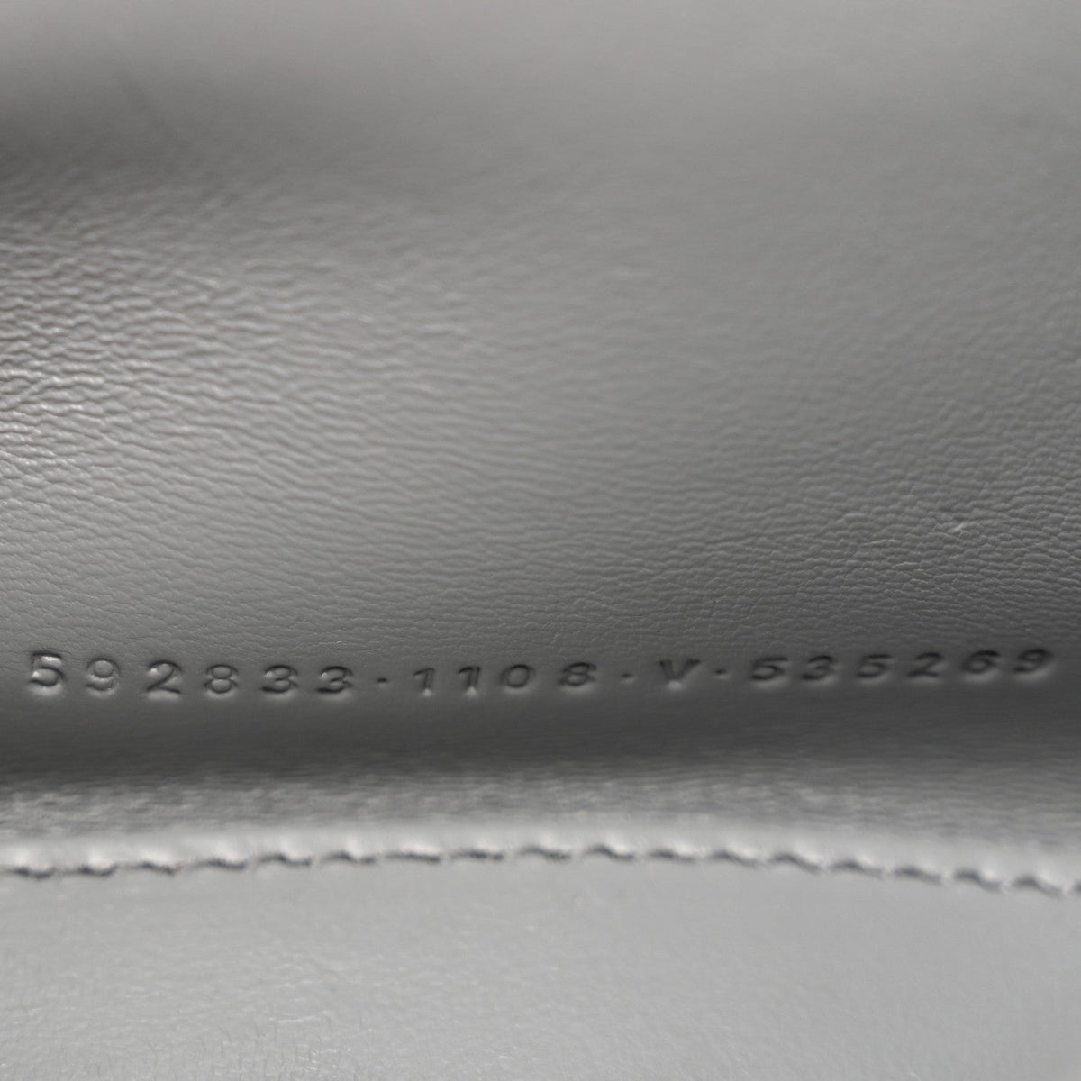 Shiny Calfskin Crocodile Embossed Hourglass Top Handle Bag XS Balenciaga Grey