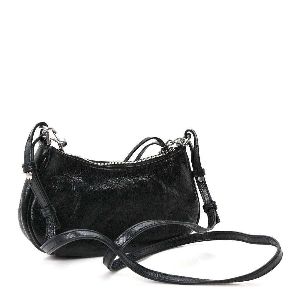 Agneau Arena Le Cagole Mini Purse With Chain Black