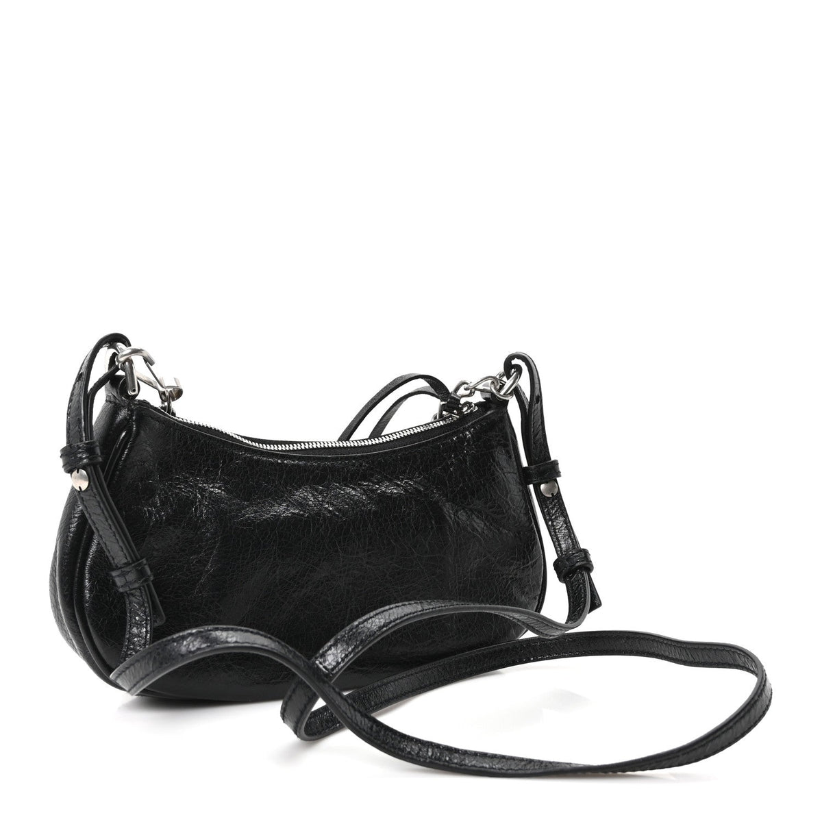 Agneau Arena Le Cagole Mini Purse With Chain Black