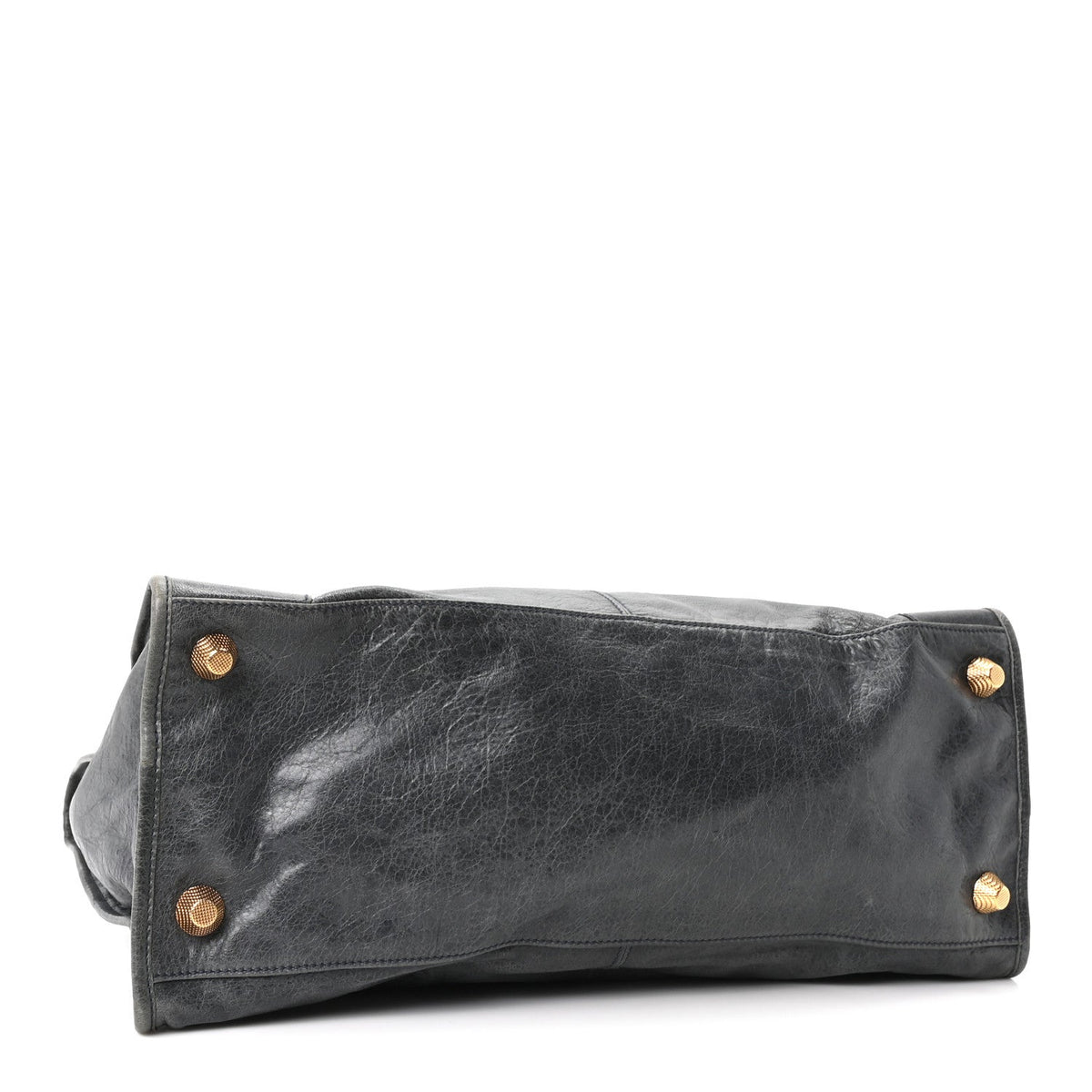 Agneau Giant 21 Gold Hardware Work Bleu Glacier