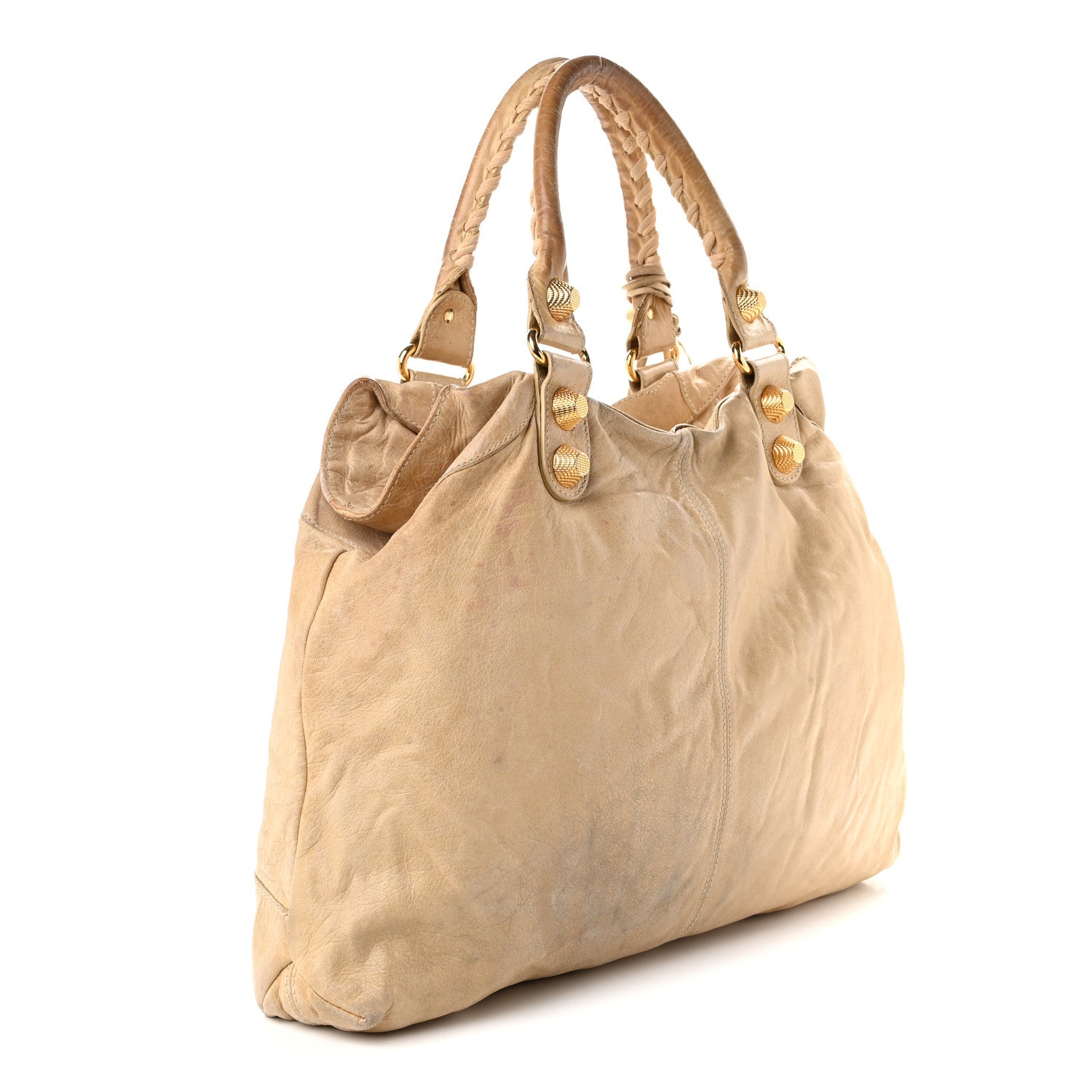 Agneau Giant 21 Gold Hardware Brief Praline
