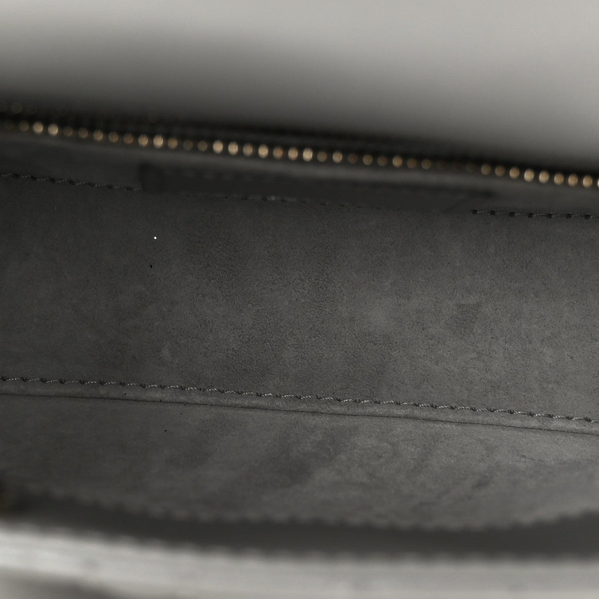 Metallic Lambskin Cannage Mini Lady Dior Grey