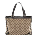 Monogram Medium Abbey Tote  Brown