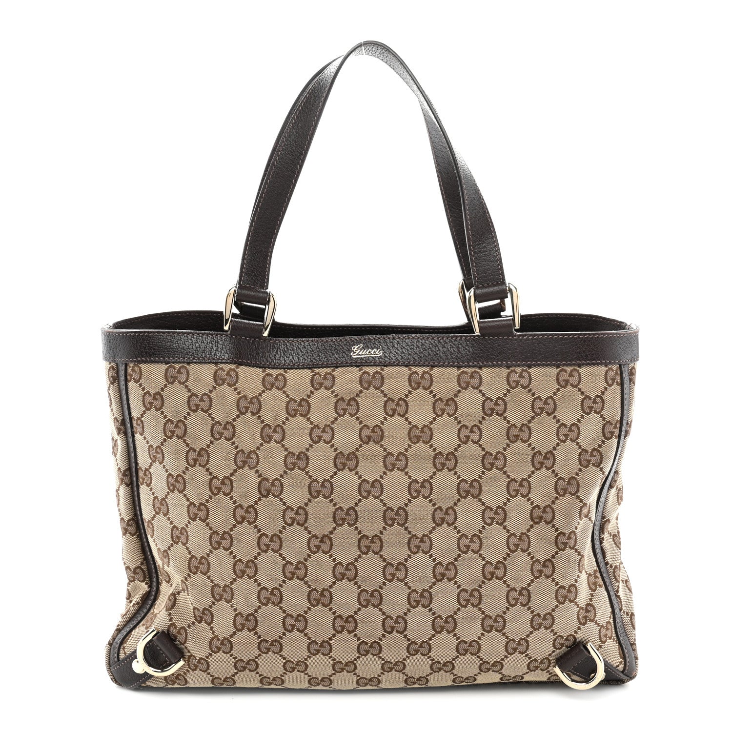 Monogram Medium Abbey Tote  Brown