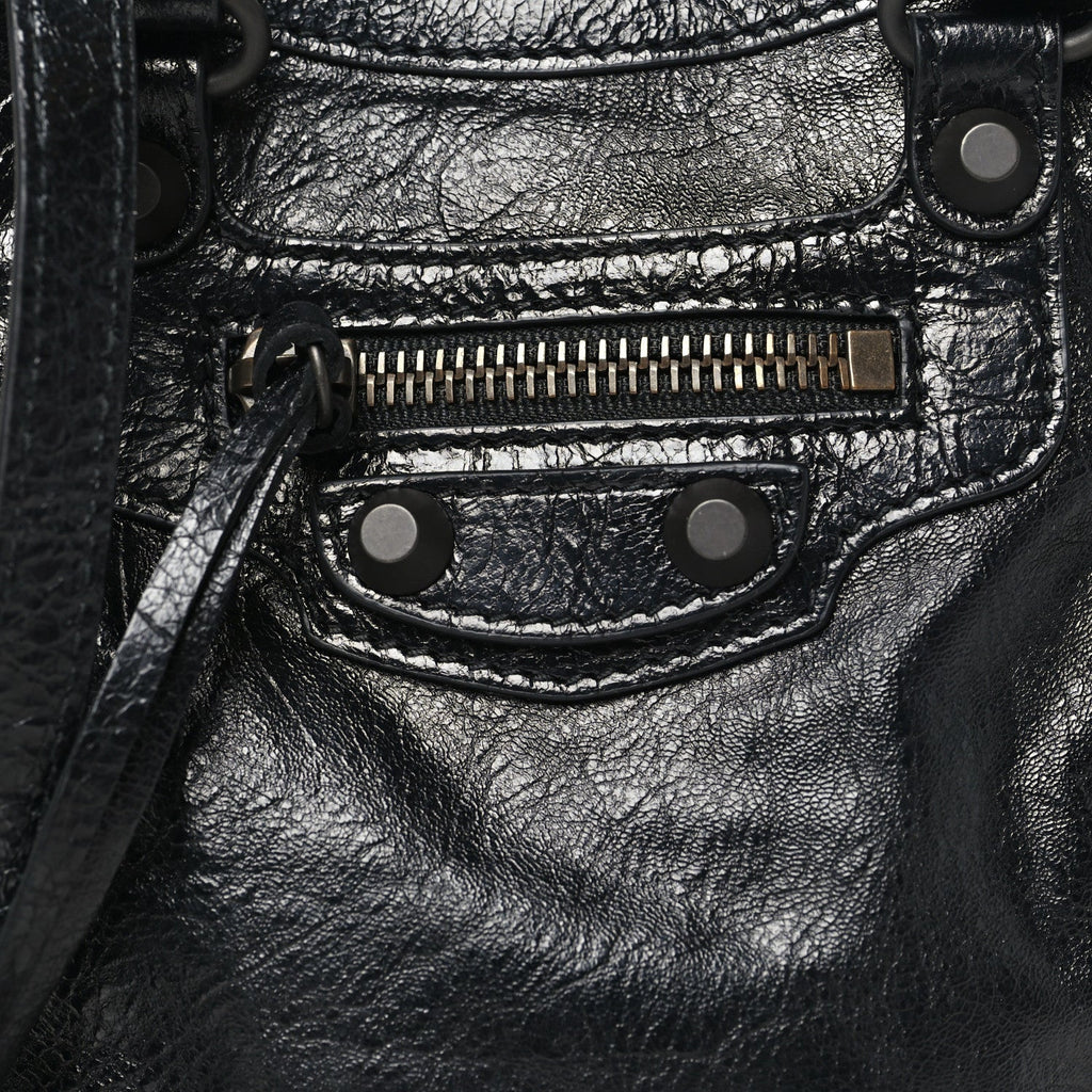 Agneau Arena Classic Hardware Le City Phone Holder Tote Black