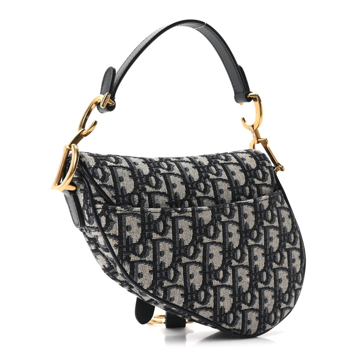 Oblique Mini Saddle Bag Blue