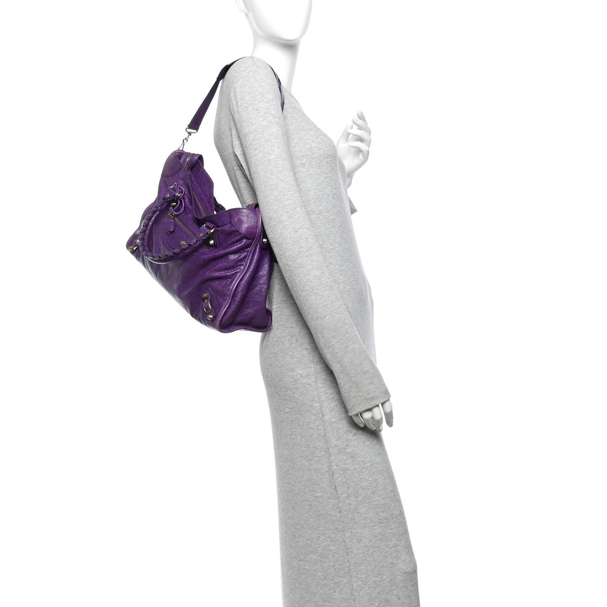 Agneau Giant 12 Rose Gold Hardware City Dark Violet