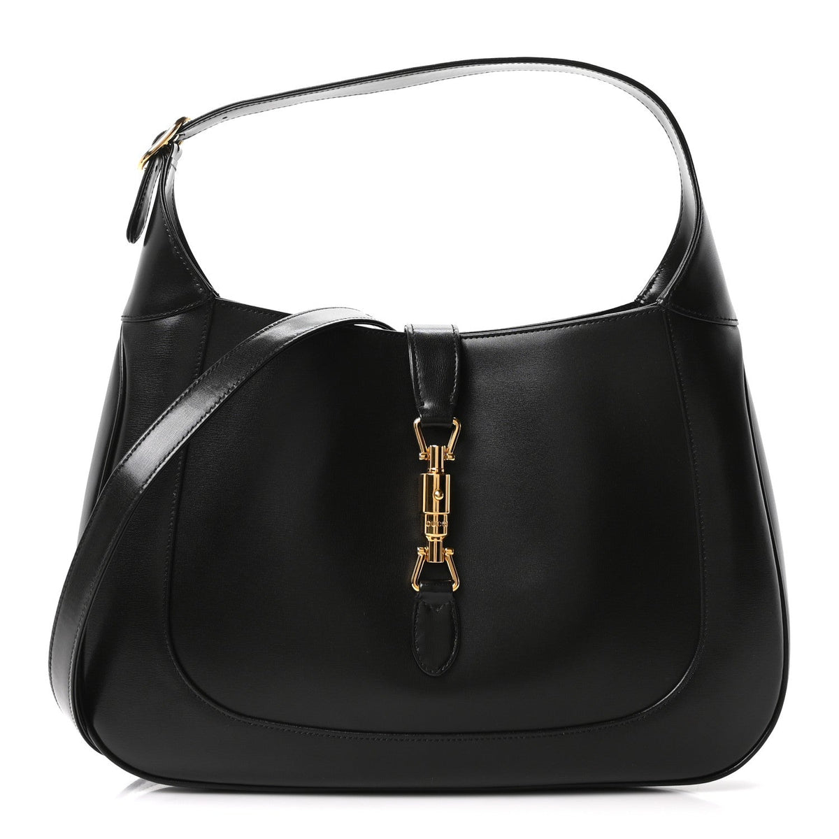 Boarded Dyana Lux Calfskin Medium Jackie 1961 Hobo Black