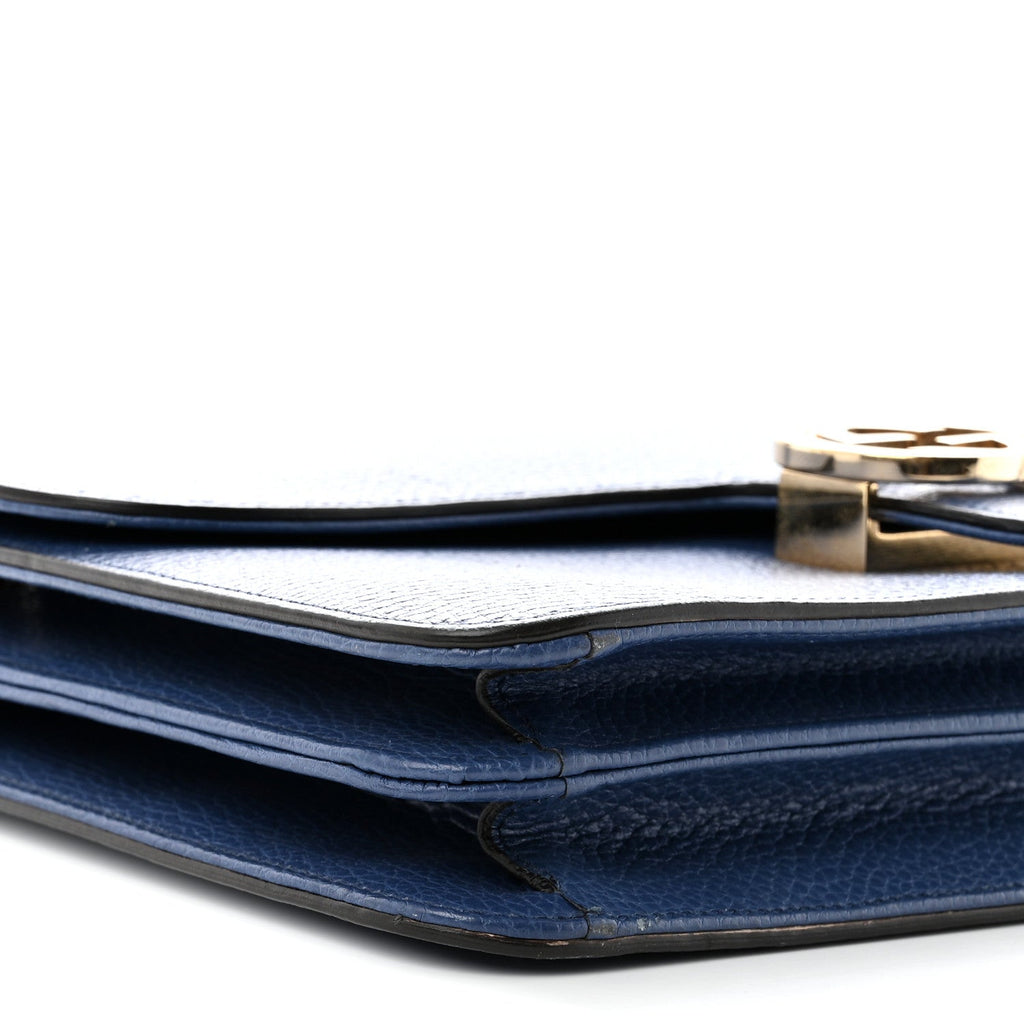 Dollar Calfskin Interlocking G Shoulder Bag  Caspian