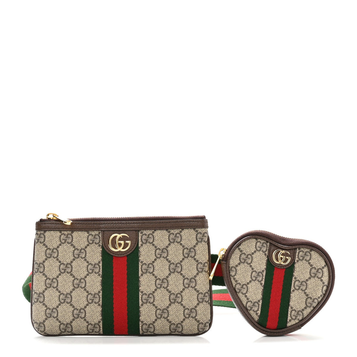 GG Supreme Monogram Web Ophidia Utility Belt Bag 75 30 Beige Ebony New Acero