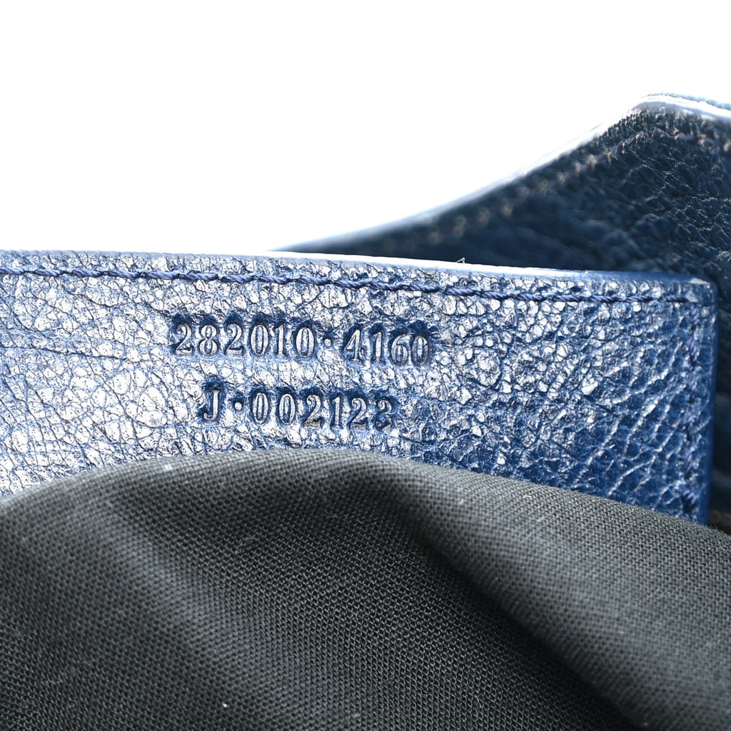 Agneau Giant 12 Silver Hardware Velo Bleu Mineral