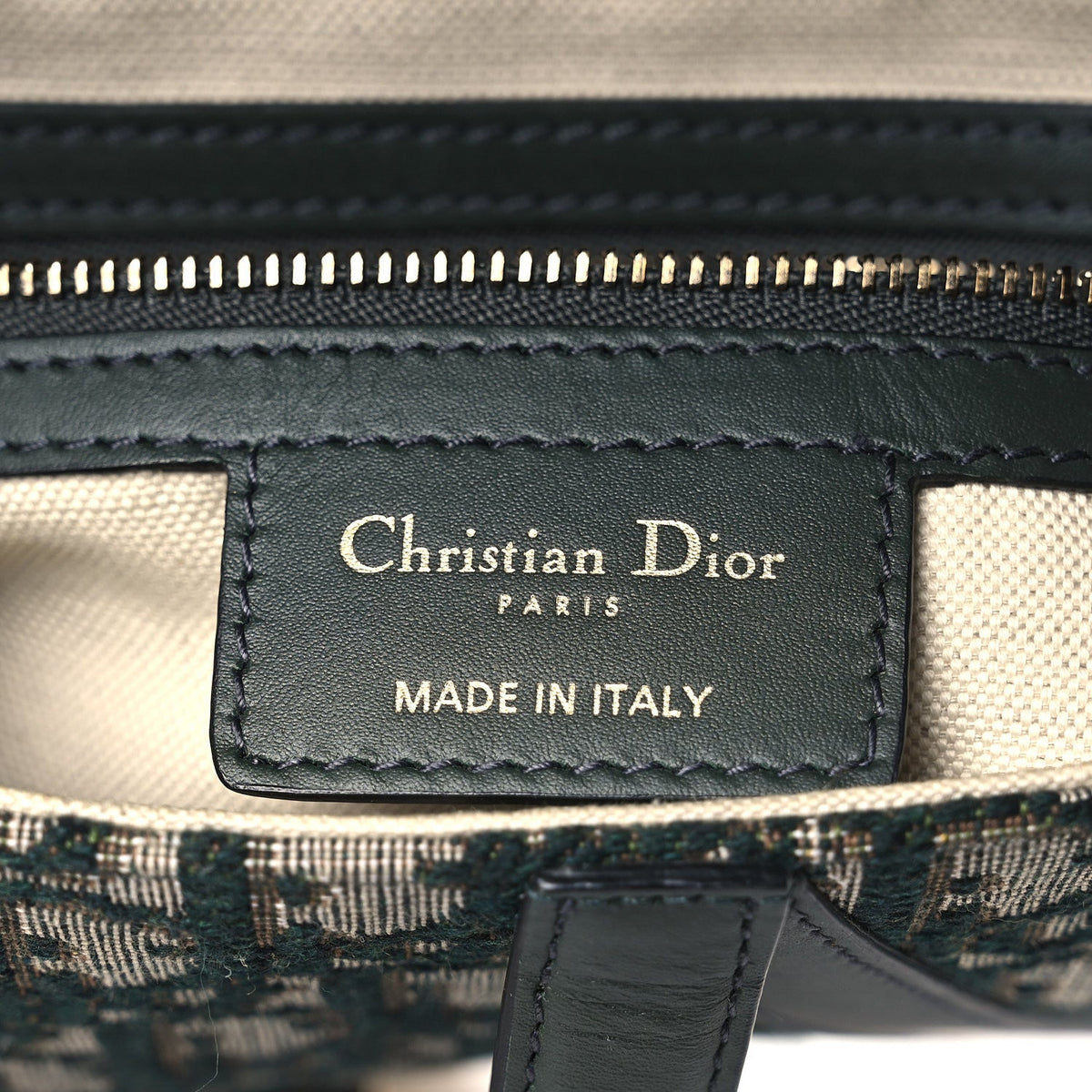 Oblique Saddle Bag Green