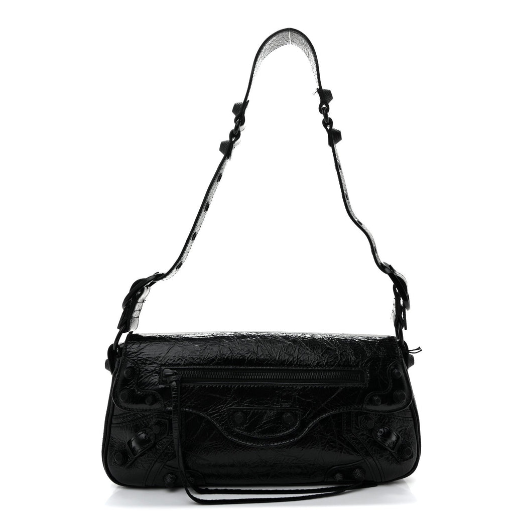 Agneau Arena Monochrome Small Le Cagole Sling Bag Black