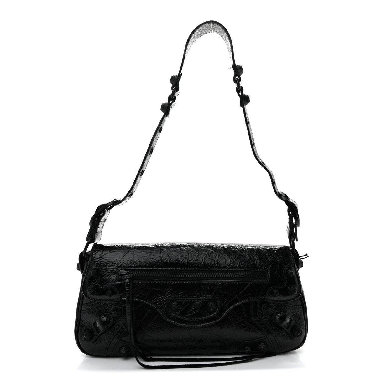 Agneau Arena Monochrome Small Le Cagole Sling Bag Black